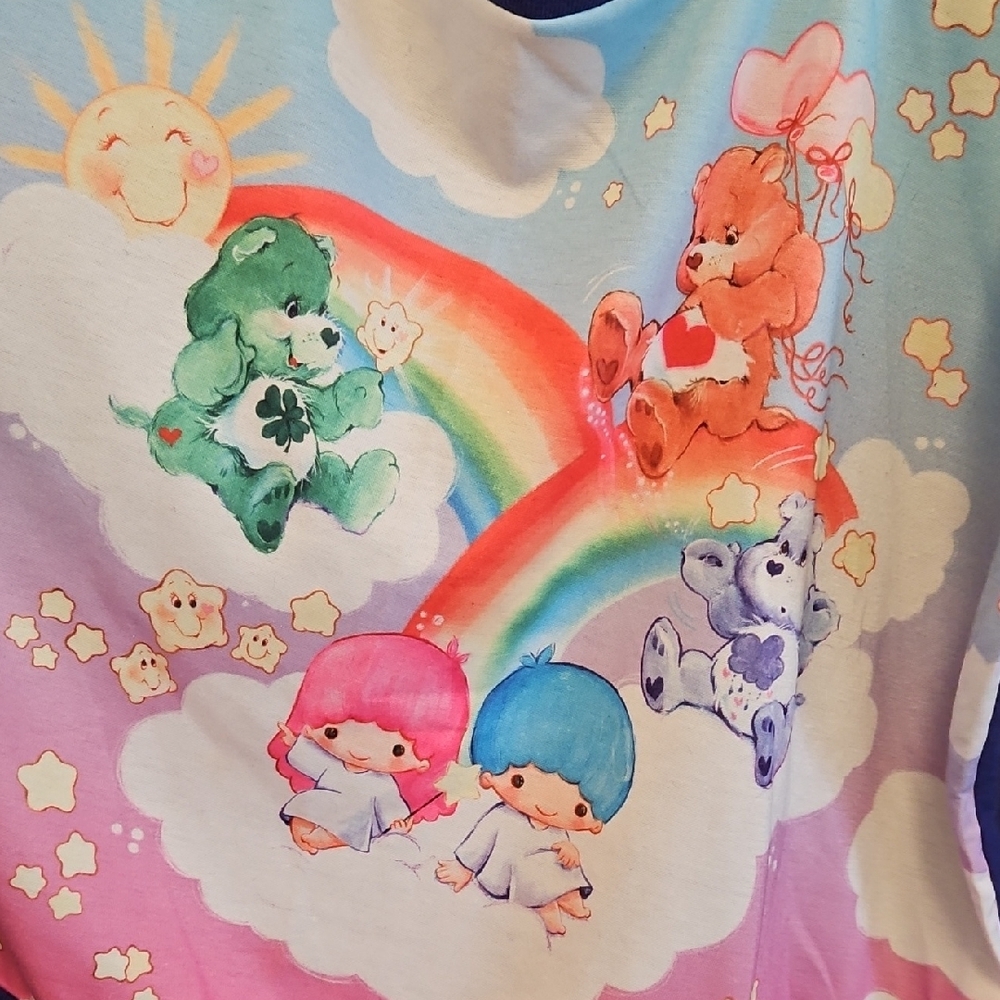 Care Bears And Twin Stars XL Hard To Find Japan Sweatshirt